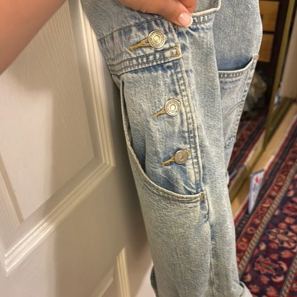 Vintage Levi Denim Short Overalls - Picture 6 of 9